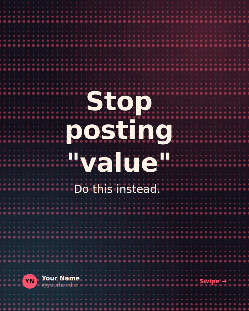 The myth-buster LinkedIn carousel template cover